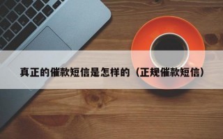 真正的催款短信是怎样的（正规催款短信）