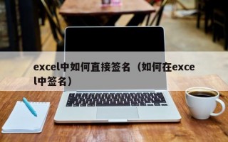 excel中如何直接签名（如何在excel中签名）