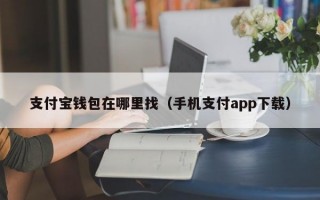 支付宝钱包在哪里找（手机支付app下载）