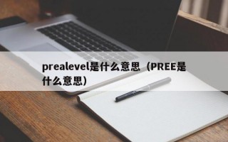 prealevel是什么意思（PREE是什么意思）