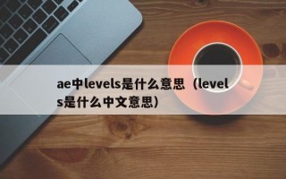 ae中levels是什么意思（levels是什么中文意思）