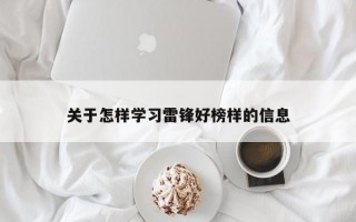 关于怎样学习雷锋好榜样的信息