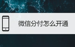 微信怎么用分付消费支付()