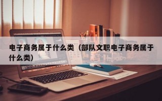 电子商务属于什么类（部队文职电子商务属于什么类）