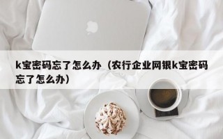 k宝密码忘了怎么办（农行企业网银k宝密码忘了怎么办）