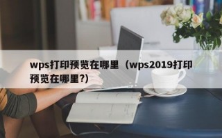 wps打印预览在哪里（wps2019打印预览在哪里?）