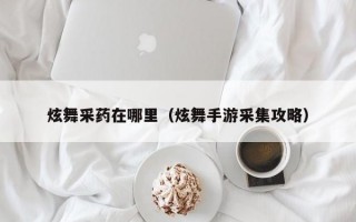 炫舞采药在哪里（炫舞手游采集攻略）