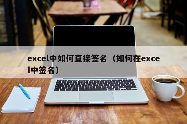 excel中如何直接签名（如何在excel中签名）-第1张图片-无双博客