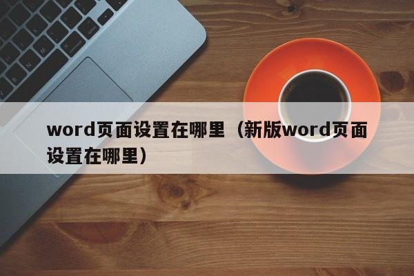 word页面设置在哪里（新版word页面设置在哪里）-第1张图片-无双博客