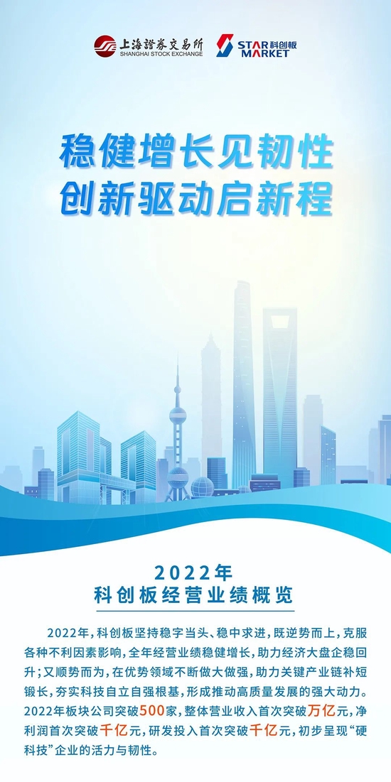 上交所：2022年科创板公司营业收入破万亿，净利润超千亿，近7成公司营业收入增长，23家增幅翻番（图解）-第1张图片-无双博客