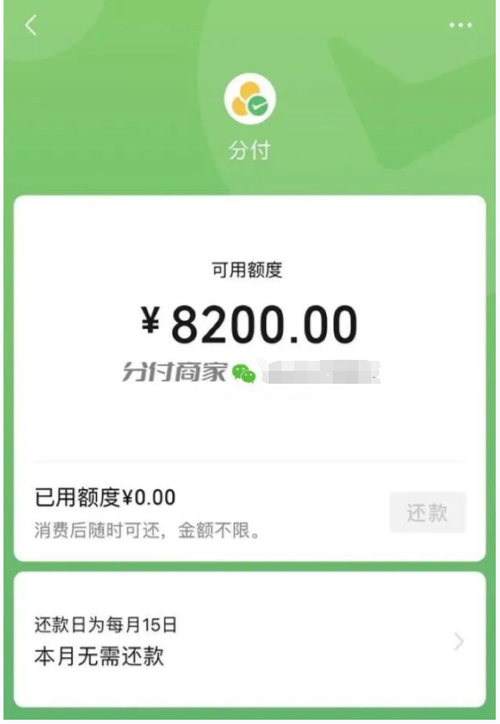 微信没有分付怎么开通额度(微信没有分付怎么开通额度呢)-第1张图片-无双博客